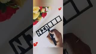 Name Art Video Collection-Part 6|Name Art Design by Vennila|Name Art Design|How to draw Name art