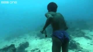 Underwater Hunter Goes Deep Without Air