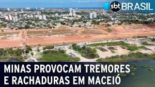 Moradores em Maceió sofrem com tremores e rachaduras no terreno | SBT Brasil (30/11/23)