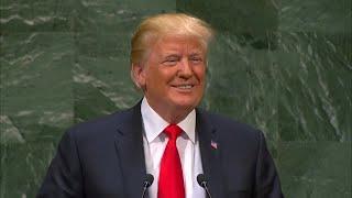 UN audience laughs as Trump promotes his administration's accomplishments