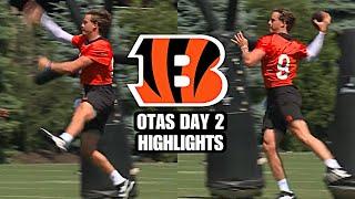Cincinnati Bengals OTA’s DAY 2 HIGHLIGHTS: Joe Burrows BACK HEALTHY making ACROBATIC Throws 
