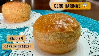 Fácil 4 INGREDIENTES Cero harinas y 15 Minutos Bajo en carbohidratos / MAY #sinharina #may #pan