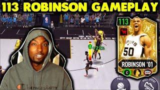 113 OVR GOAT ICONIC GRANDMASTER DAVID ROBINSON GAMEPLAY! NBA LIVE MOBILE SEASON 8!