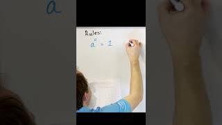 Exponent Rules of Zero and Negative Numbers