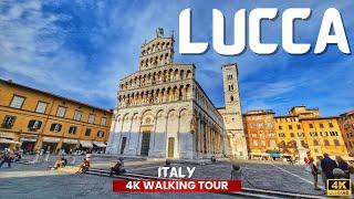 Lucca, Italy  Walking tour of LUCCA in TUSCANY very beautiful MEDIEVAL TOWN