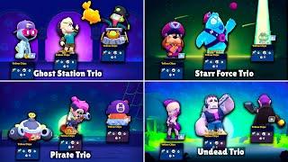 ALL 34 TRIOS IN BRAWL STARS | Winning & Losing Animations | #AngelsVSDemons