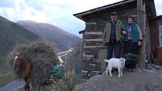 Rural Life in in the Caucasus Mountains in Russia. How people live in Russia today