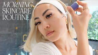 Morning Skincare Routine | clean beauty, dewy skin, gua sha, refa carat, glow up, summer fridays