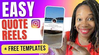 How to Create Motivational Quote Instagram Reels in Less Than 5 Minutes!