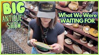 What We Were WAITING FOR | HUGE Outdoor Antique Show | Shop With Me Reselling