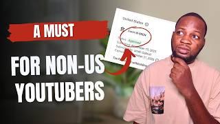 How to Submit YouTube Tax Information in Google AdSense for Non-Us Creators (2024)