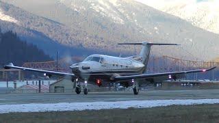 Pilatus PC-12 Landing