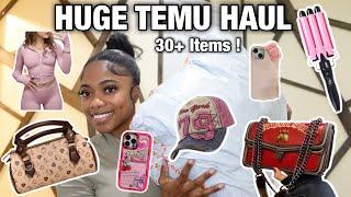 HUGE TEMU HAUL| 30+ ITEMS| Bags, Accessories, Clothing, Beauty + More !