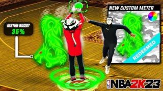 I created my own custom jumpshot Meter on NBA 2K23! (Unlimited Greens)