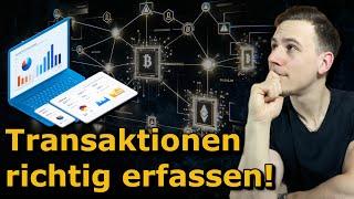 Bitcoin & Krypto Transaktionen erfassen! Portfolio & Steuer-Tool CoinTracking Tutorial & Anleitungl