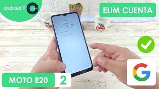 Eliminar Cuenta de Google Motorola Moto E20 | Android 11