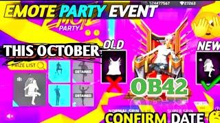 Emote Party Event Return | Emote Party Event Free Fire | Free Fire New Event | FF New Event,