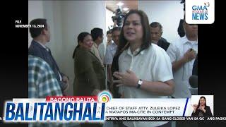 VP Duterte, binisita si OVP Chief of Staff Atty. Zuleika Lopez na naka-detain sa... | Balitanghali