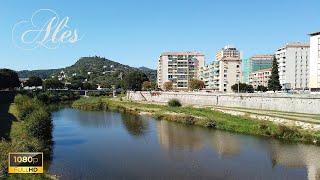  Walking film - Alès, Gard, France - Fine late-summer's day in Alès, quiet Cevennes town