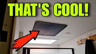 Furrion Chill Cube AC Update RUNNING CONTINUOUSLY!  Plus Safoner 14" Ceiling Vent Cover!