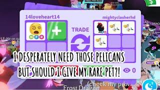 WOAH I GOT PELICANS IN A SUPER RICH SERVER BUT AM I OVERPAYING WITH  RARE PET?  Adopt Me - Roblox