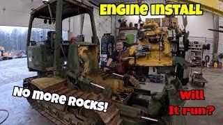 Will it run again! John Deere military dozer engine was destroyed by foreign objects. #broken