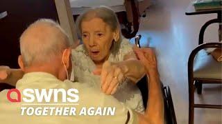 US couple married for 73 year REUNITE in care home after spending nearly a whole year apart | SWNS