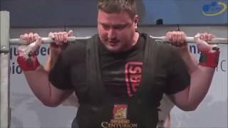 Prokhorov Maksim total 1120kg@120+kg. European Powerlifting Championships 2019