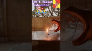 Candle Experiment with Dry Ice || Science experiment #shorts