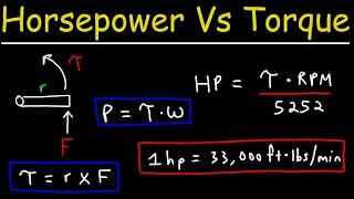 Torque Vs Horsepower Explained - Automotive Car Engines & Physics