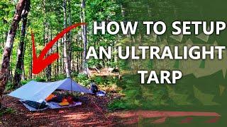 How To Setup An Ultralight Backpacking Tarp