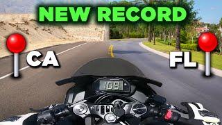 I Broke The Coast-to-Coast Motorcycle Record