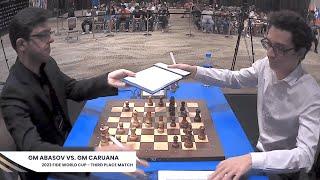 Abasov Wins vs. Caruana | 2023 FIDE World Cup