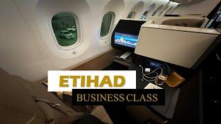 ETIHAD AIRWAYS  BUSINESS CLASS Abu Dhabi to Bangkok Boeing 787-10 EY402