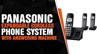 PANASONIC DECT 6.0 Expandable Cordless Phone System with Answering Machine and Call Blocki