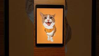 Story time. Cat vector style portrait #cat #catlover #pets #music