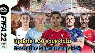 FIFA 22 Save Data PS4 hen September 2022 update 1.30