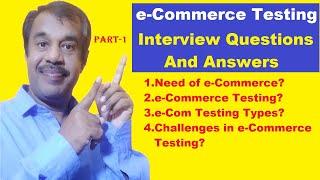 ecommerce testing interview questions and answers | part 1 | testingshala