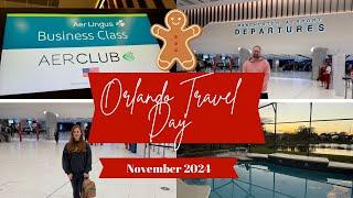 MANCHESTER TO ORLANDO TRAVEL DAY | AER LINGUS BUSINESS CLASS | NOVEMBER 2024