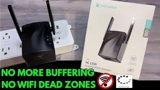 Eliminate WiFi dead zones and fix Buffering with the Rock Space AC 1200 Wifi Extender - Review