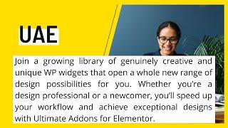 Ultimate Addons For Elementor - LIFE TIME DEAL