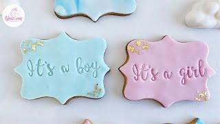 Facili e bellissimi Biscotti baby shower | UnicornsEatCookies