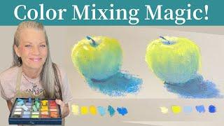 Learn My EASY Technique to Mix Color with Soft Pastels! - Color Magic!