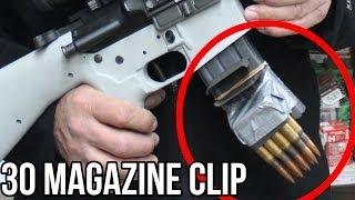 30 Caliber Magazine Clip in a Half Second! (With the world's FASTEST shooter, Jerry Miculek)