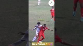 Foul on Puja Rana    #shorts #foryou #foryourpage #fyp #nepalifootball #footballshorts #fypage