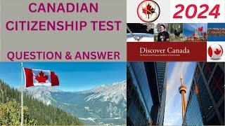 Canadian Citizenship Test || Question with Answer //2024\\