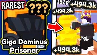 I Got RAREST GIGA DOMINUS PRISONER and BEAT EVERY BOSS in Roblox Arm Wrestle Simulator..