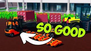 New Forklift Is So Good! Roblox Farming and Friends!