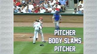 Kyle Farnsworth picks Paul Wilson up and slams him down, a breakdown