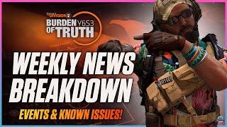 BREAKING NEWS! Missing Activities & INSANE XP EVENT! The Division 2: Known Issues & Season Events